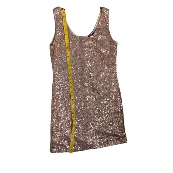 Rue 21 pale pink party sequin sheath tank dress size large - Picture 9 of 9